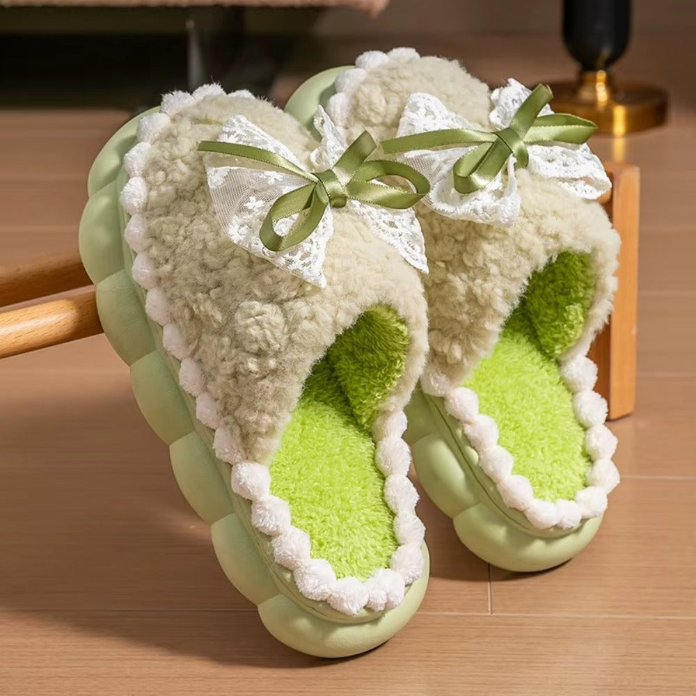 Chaussons Fourrés Femme – Doux, Chauds & Semelle Épaisse