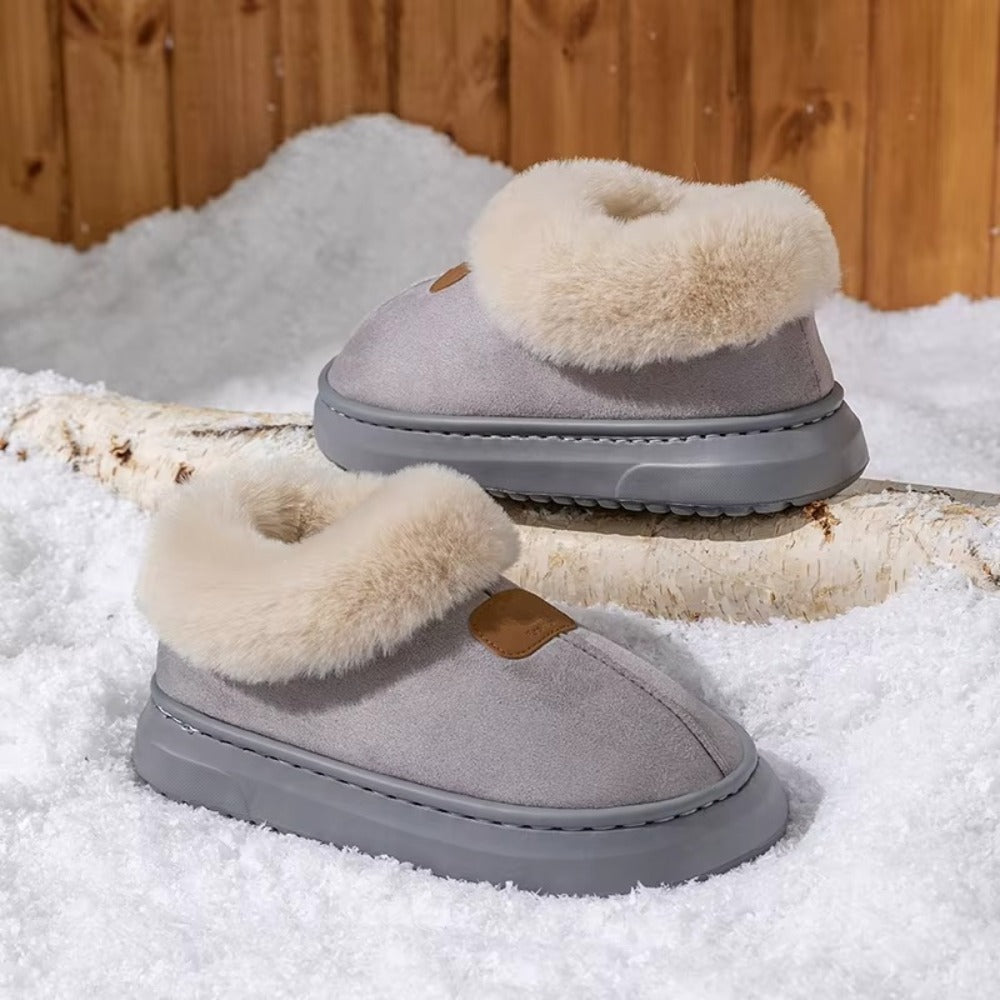 Chaussons Montants Fourrés Femme – Ultra Chauds & Semelle Antidérapante