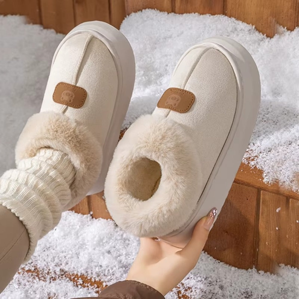 Chaussons Montants Fourrés Femme – Ultra Chauds & Semelle Antidérapante