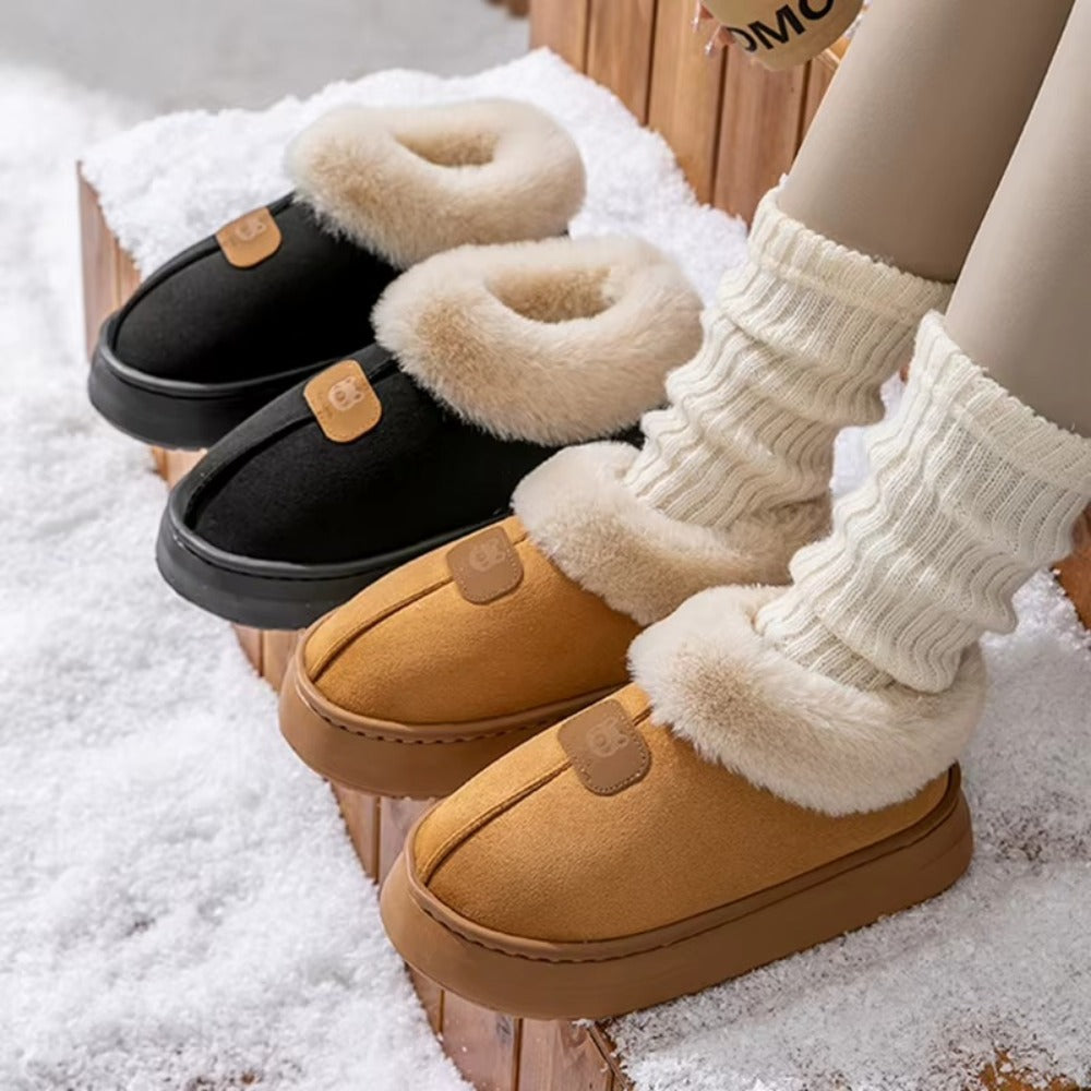 Chaussons Montants Fourrés Femme – Ultra Chauds & Semelle Antidérapante