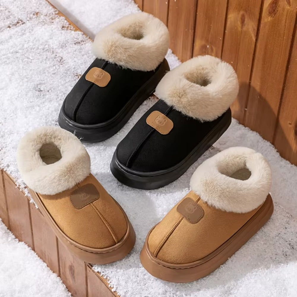 Chaussons Montants Fourrés Femme – Ultra Chauds & Semelle Antidérapante