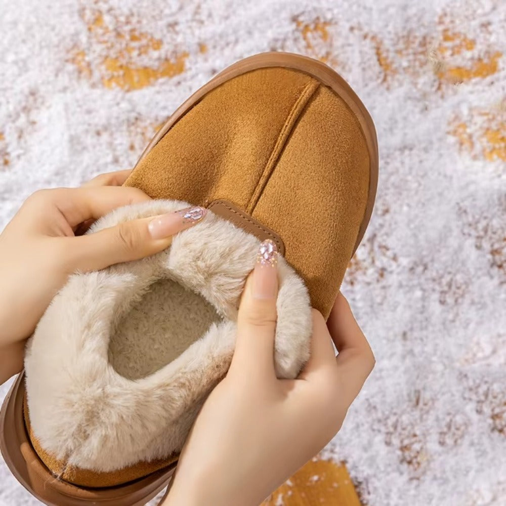 Chaussons Montants Fourrés Femme – Ultra Chauds & Semelle Antidérapante