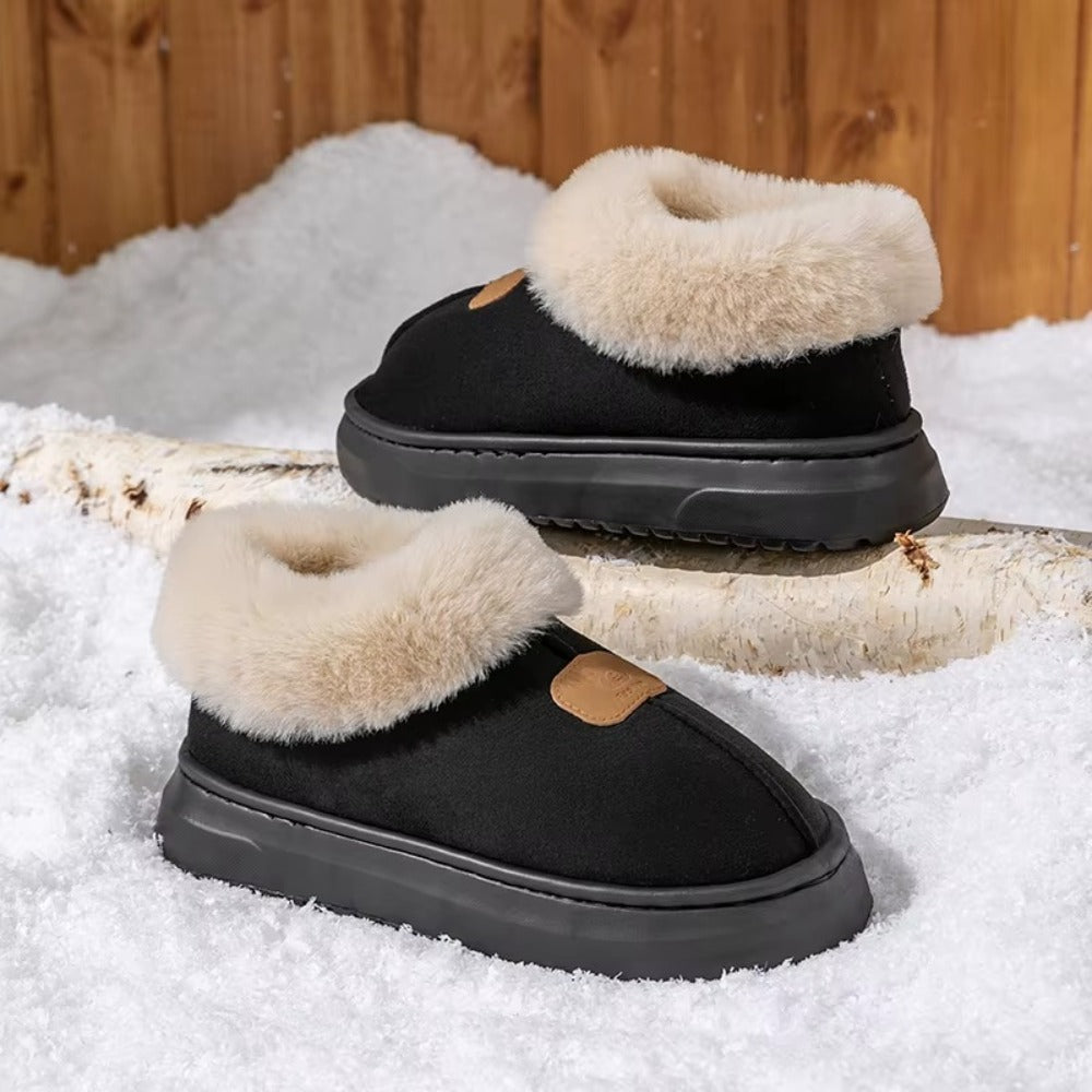 Chaussons Montants Fourrés Femme – Ultra Chauds & Semelle Antidérapante