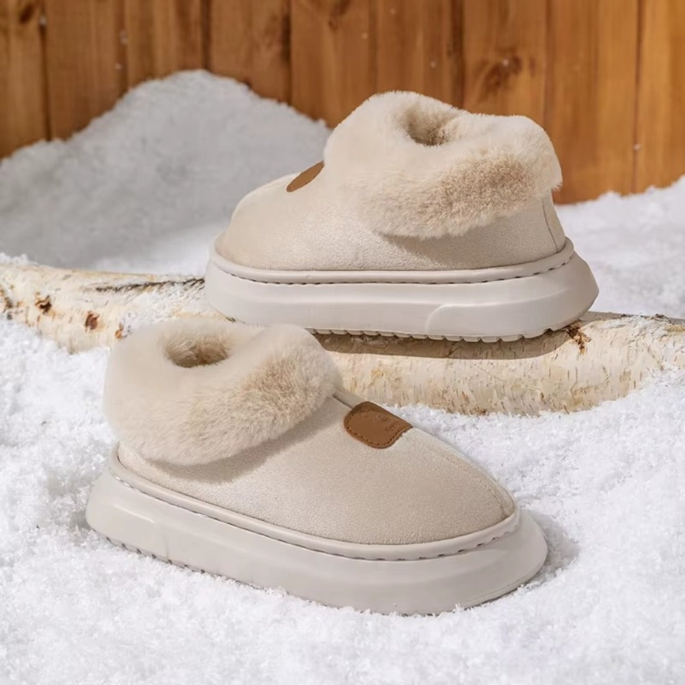Chaussons Montants Fourrés Femme – Ultra Chauds & Semelle Antidérapante