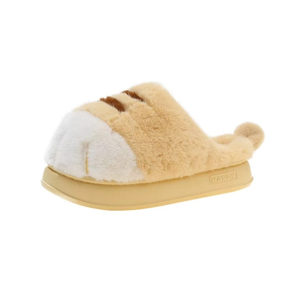 Chaussons Patte de Chat Femme – Fourrés, Doux & Antidérapants
