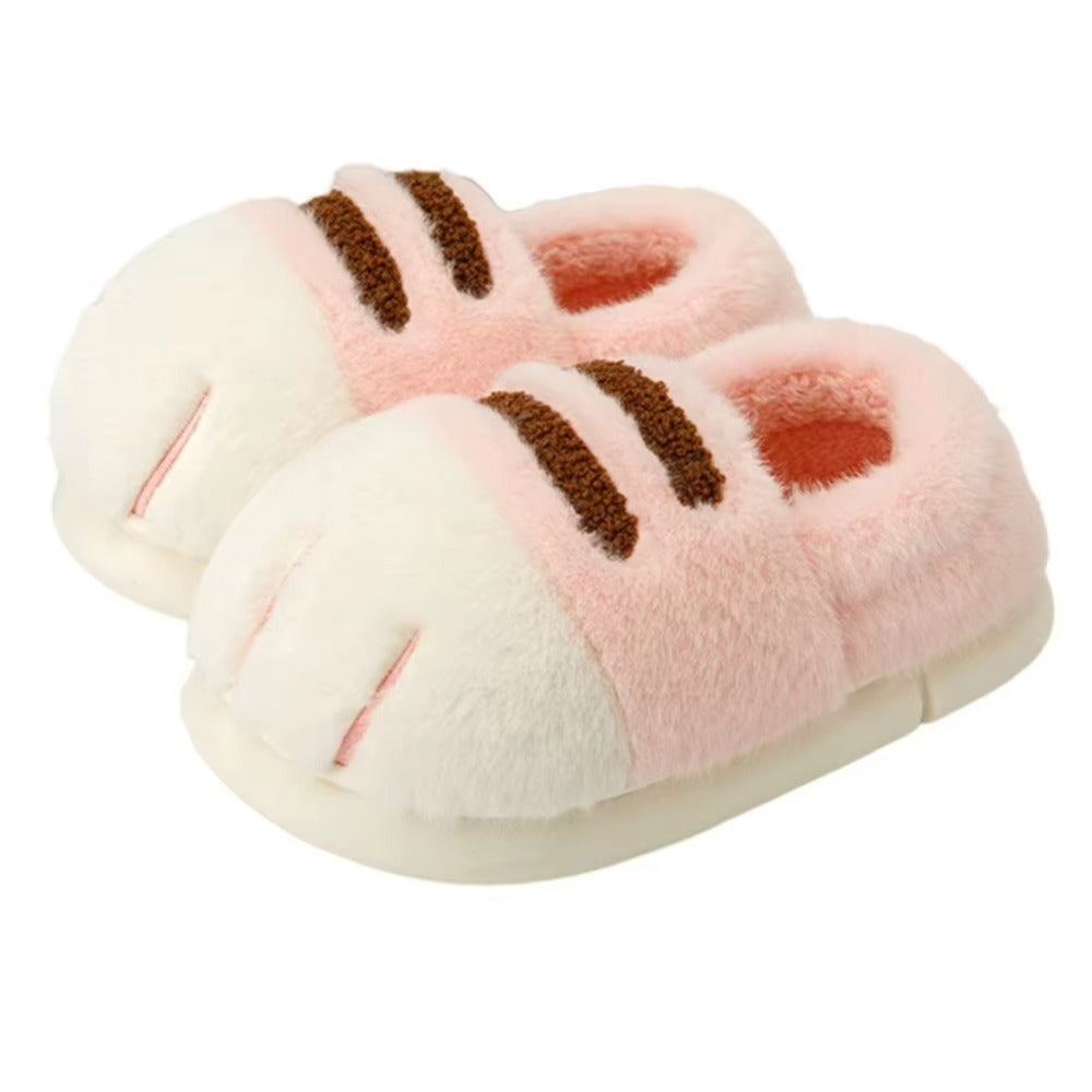 Chaussons Patte de Chat Femme – Fourrés, Doux & Antidérapants