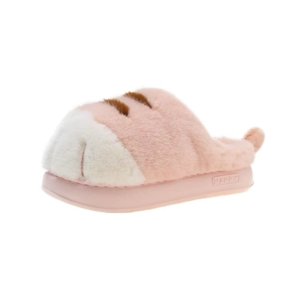 Chaussons Patte de Chat Femme – Fourrés, Doux & Antidérapants