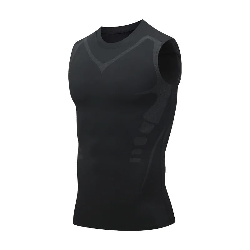 Men's plus size compression tank top
