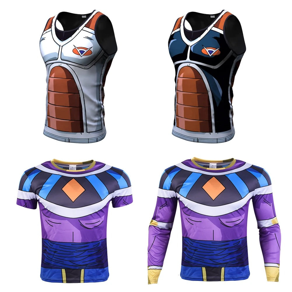 Manga compression tank top
