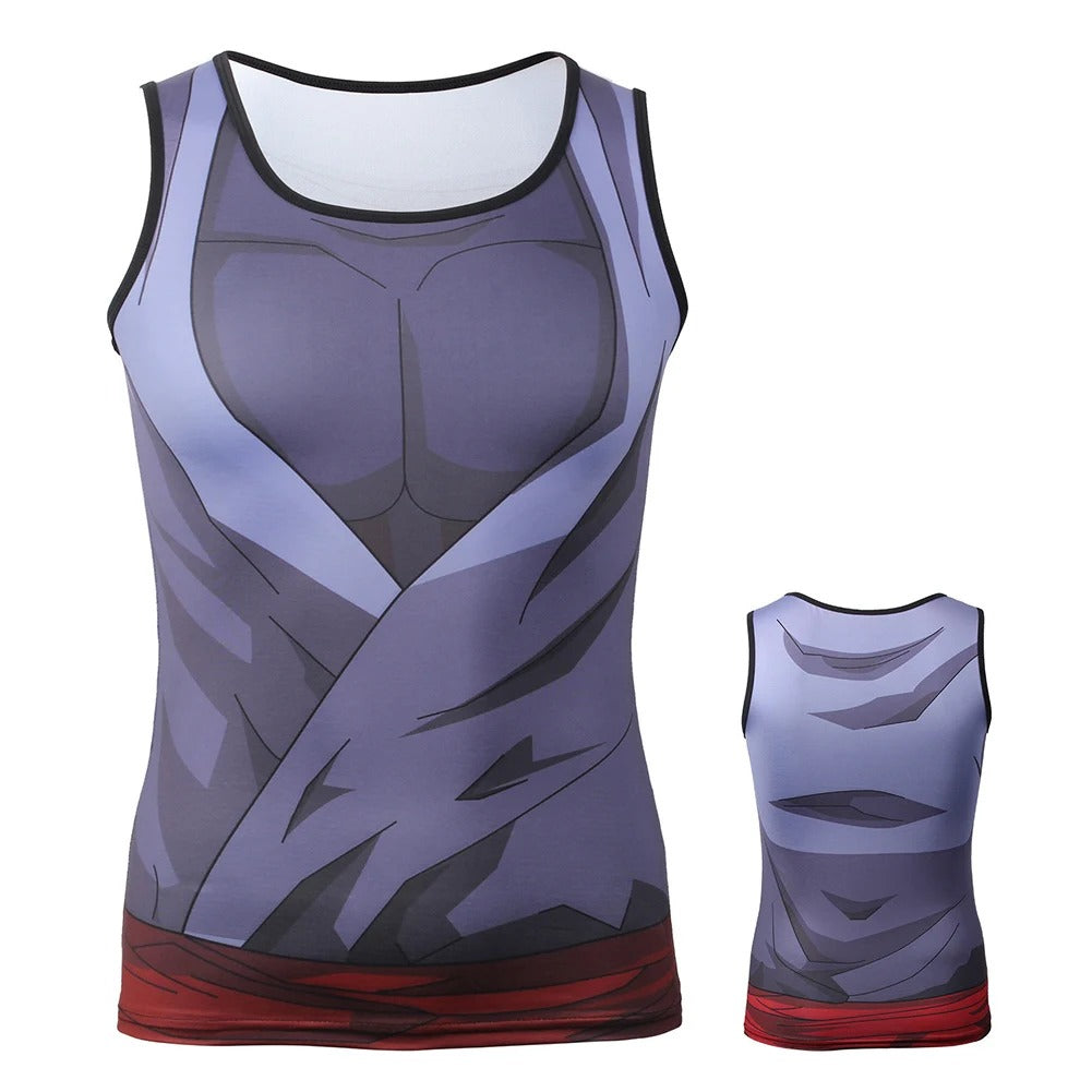 Manga compression tank top