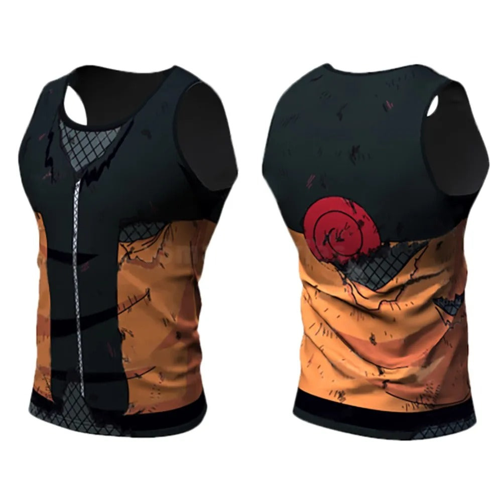Manga compression tank top