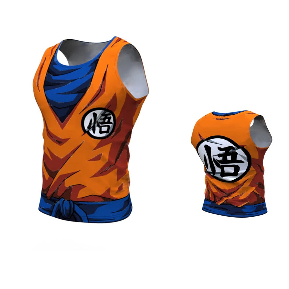Manga compression tank top