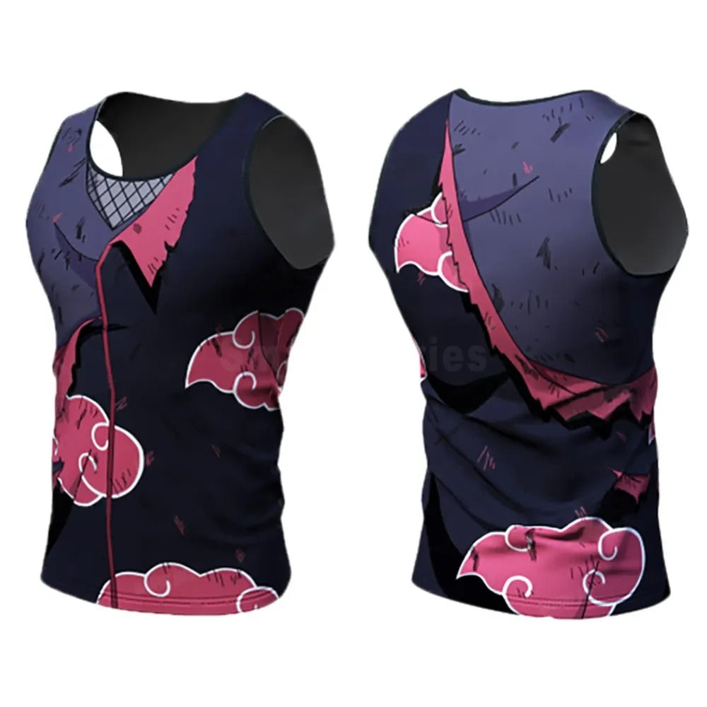 Manga compression tank top