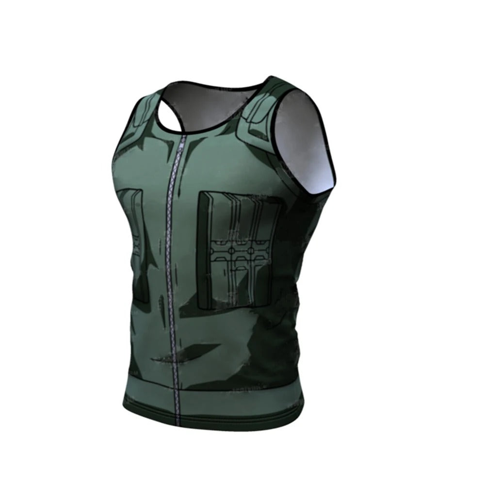 Manga compression tank top
