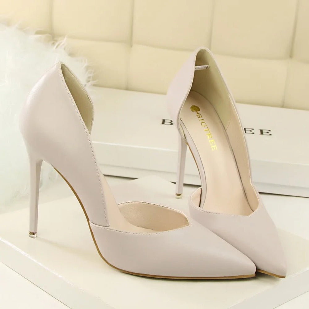 Escarpin jaune femme