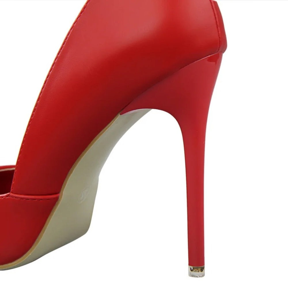 Escarpin jaune femme