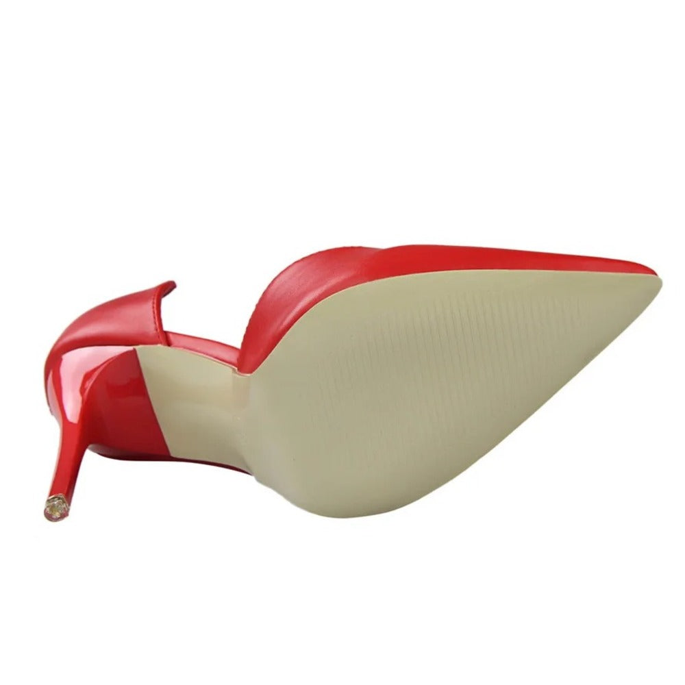 Escarpin jaune femme