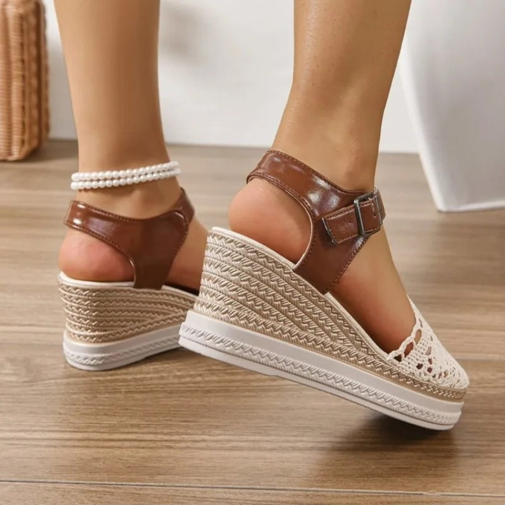 Espadrille haute femme