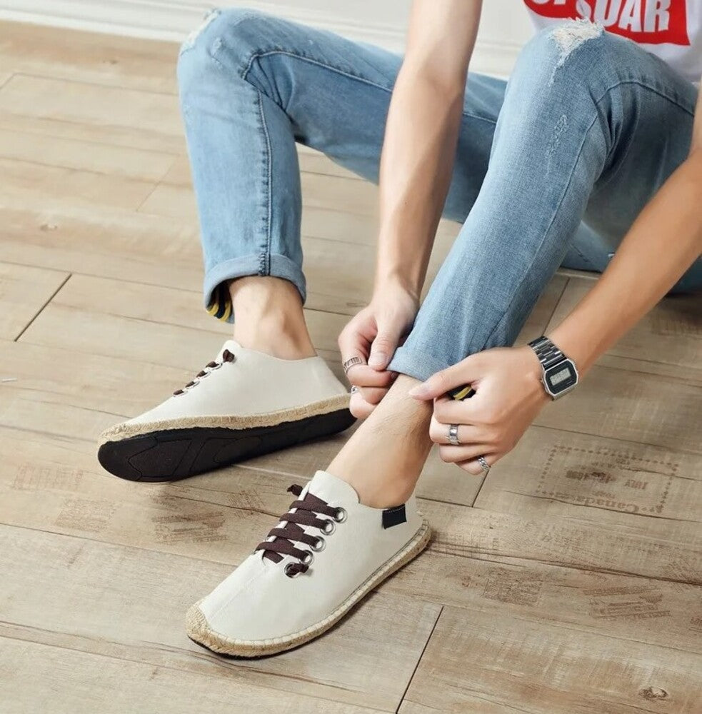 Espadrille homme à lacets