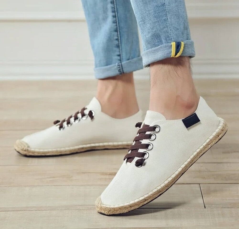 Espadrille homme à lacets