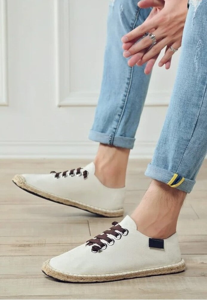 Espadrille homme à lacets
