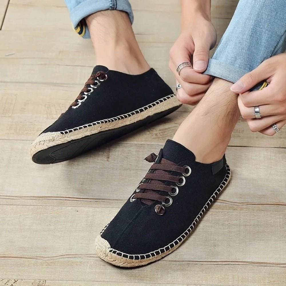 Espadrille homme à lacets