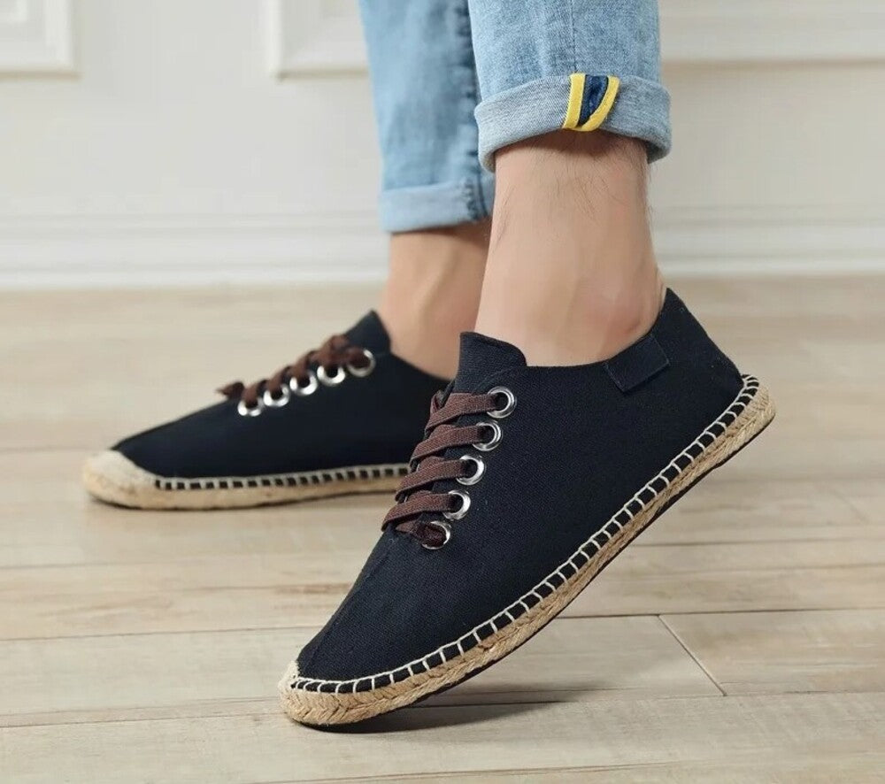 Espadrille homme à lacets