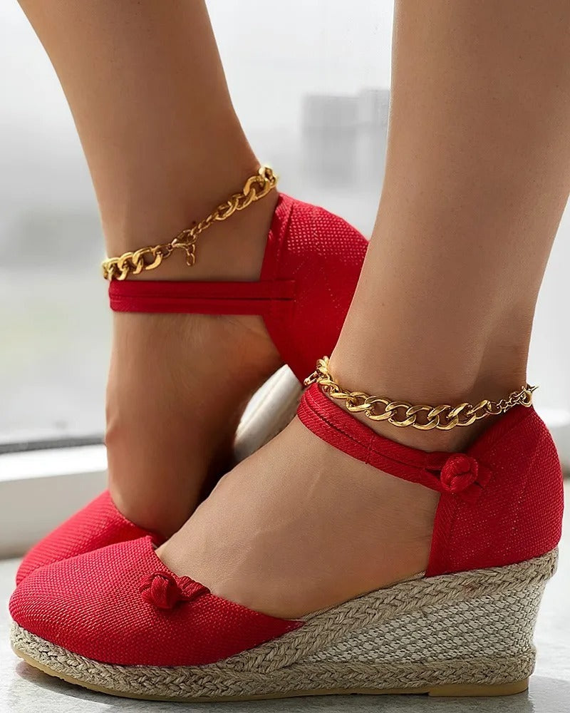 Espadrilles compensées femme