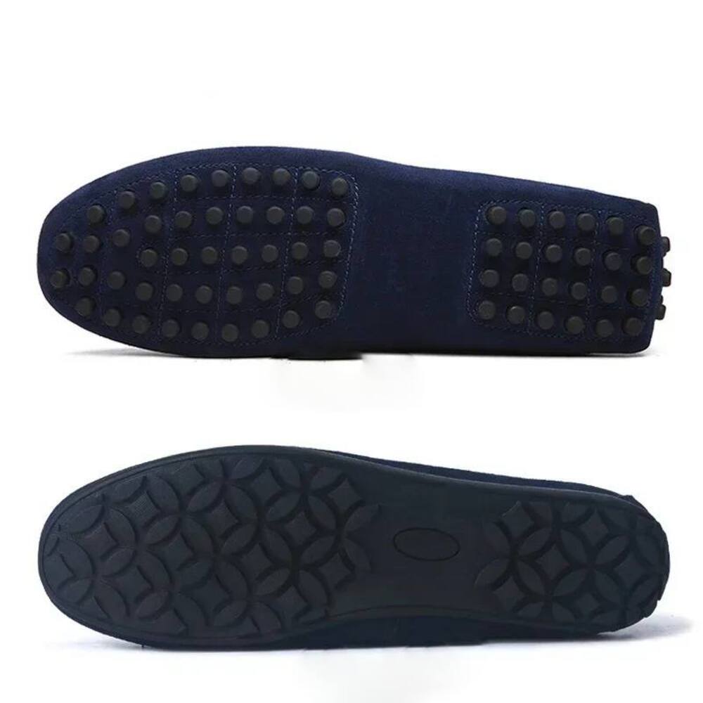 Mocassin bleu marine homme