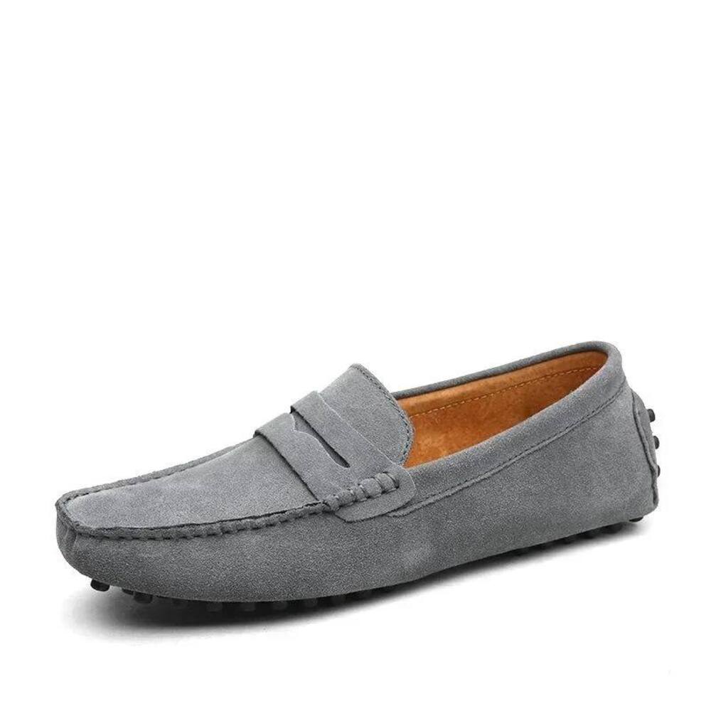 Mocassin bleu marine homme