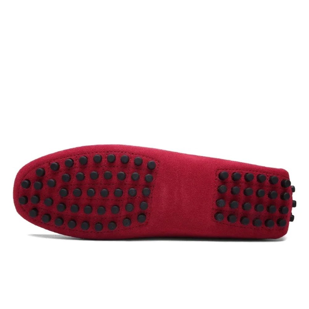 Mocassin mixte rouge