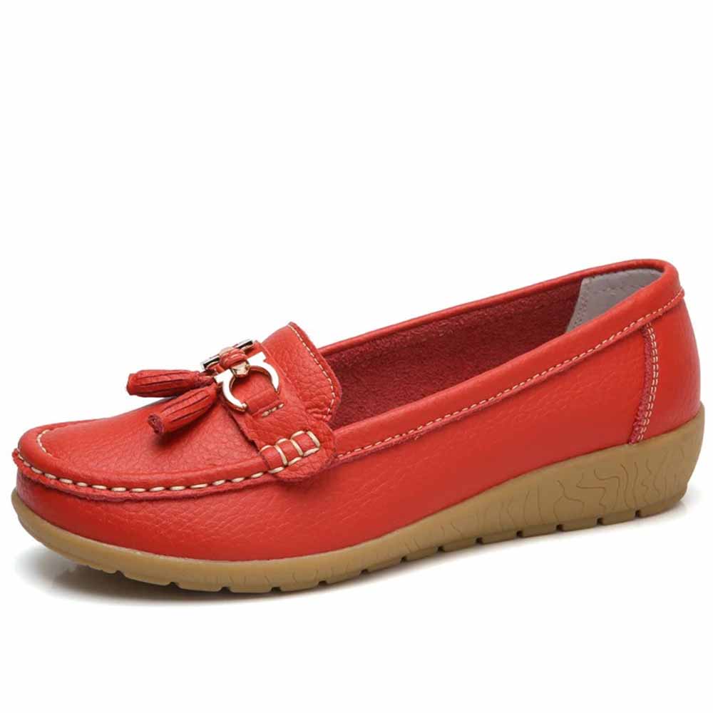 Mocassins Loafers Femme Lacets – Chaussures Cuir Élégantes Plateforme Style Britannique Confort Automne Hiver