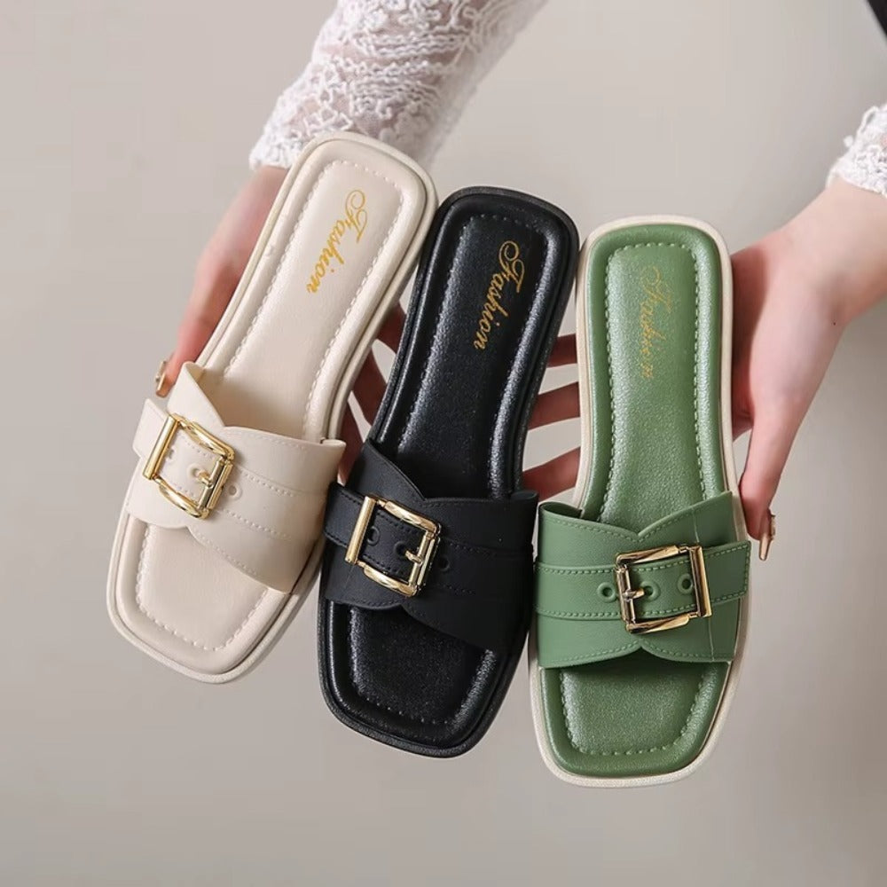 Mules Élégantes Femme – Bride Réglable & Confort Estival