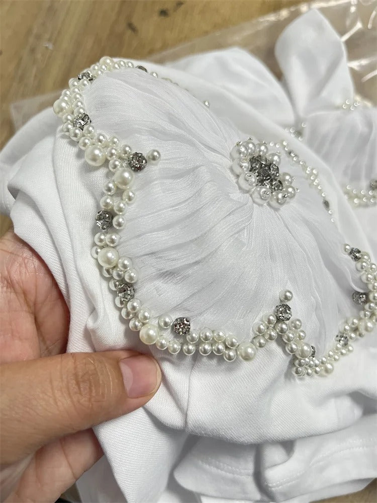 White fitted t-shirt
