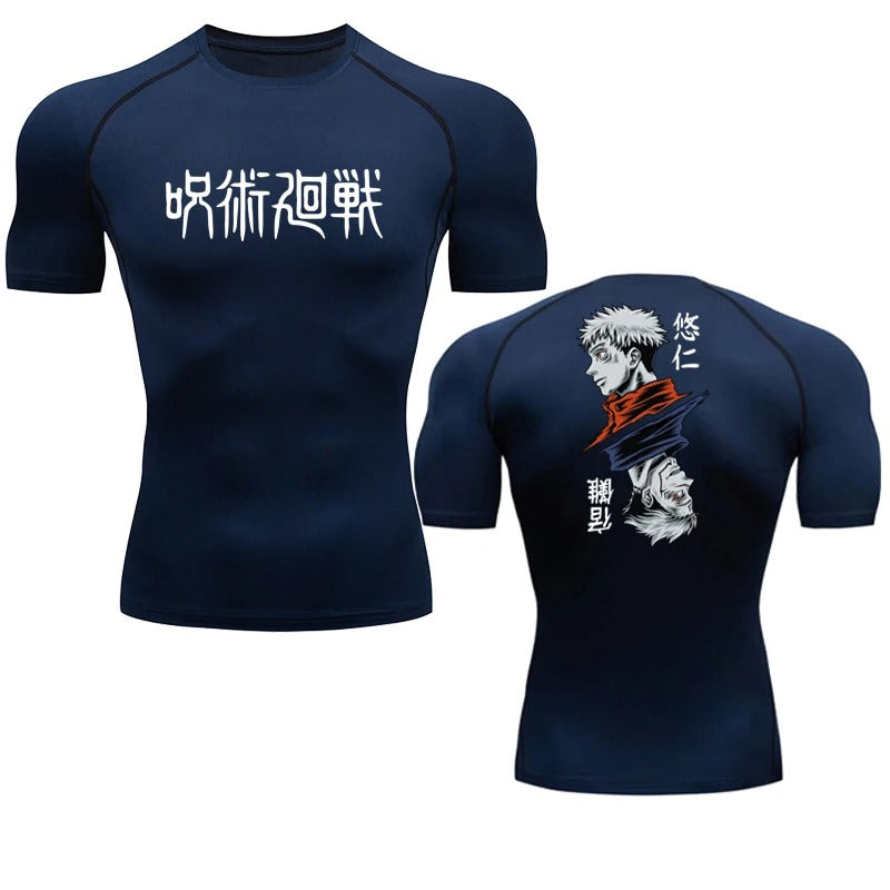 Anime compression t-shirt