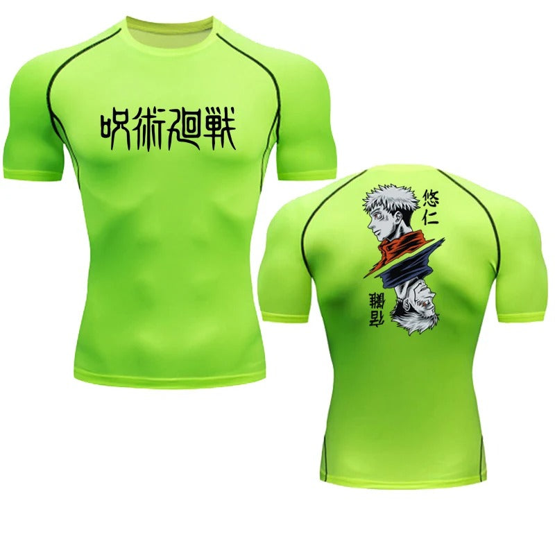 Anime compression t-shirt