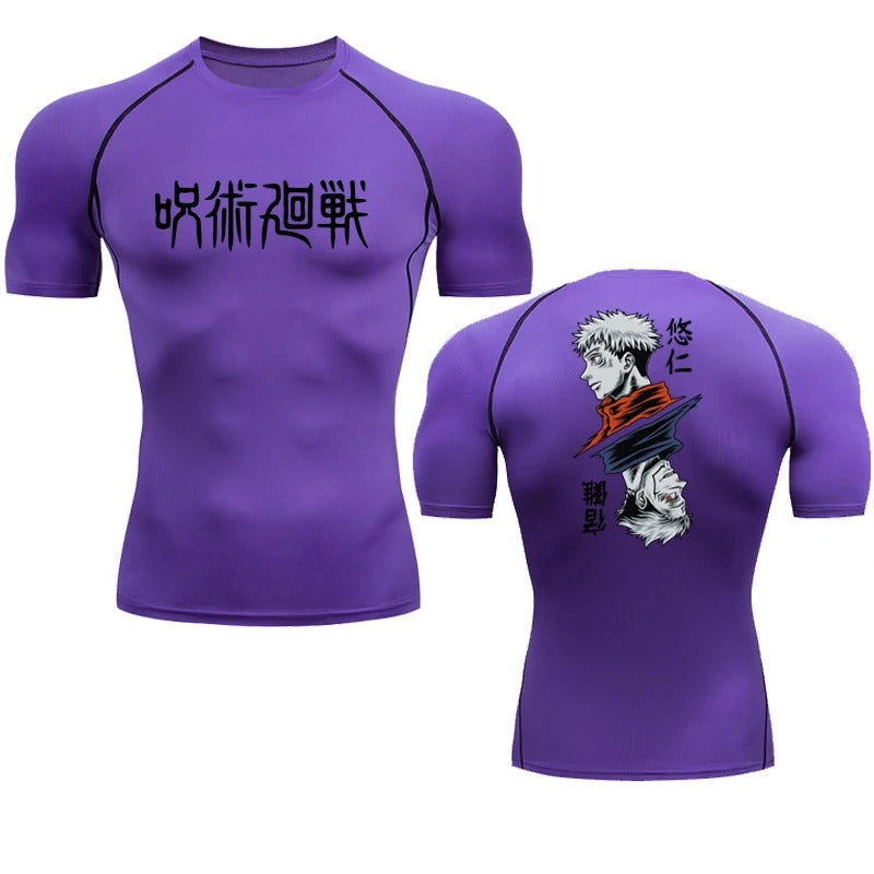 Anime compression t-shirt