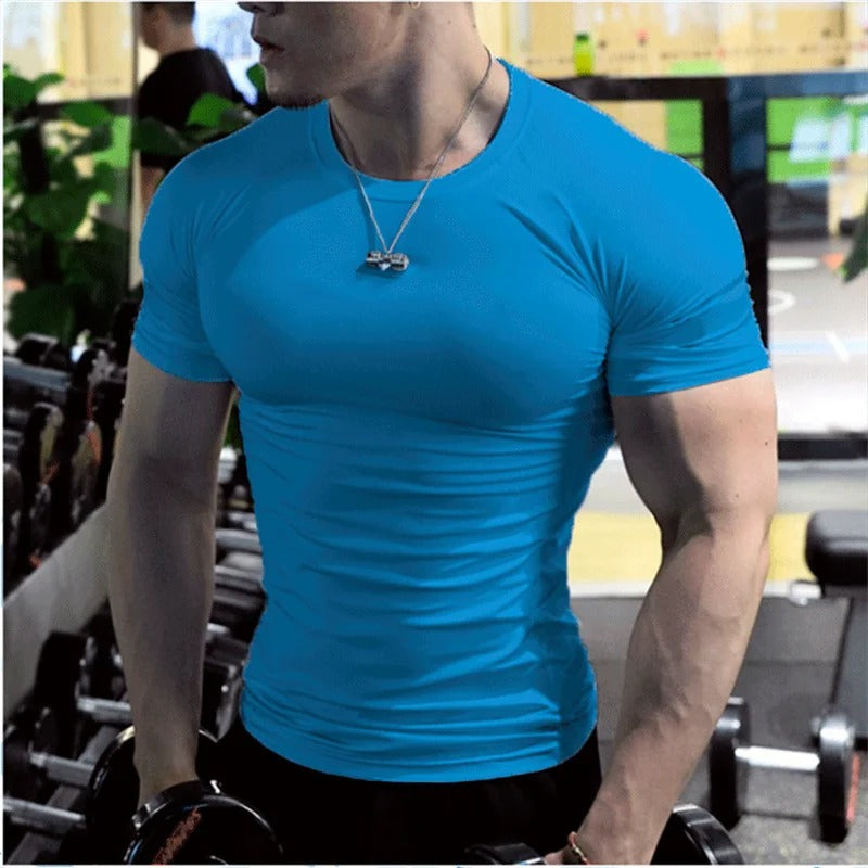 White compression t-shirt