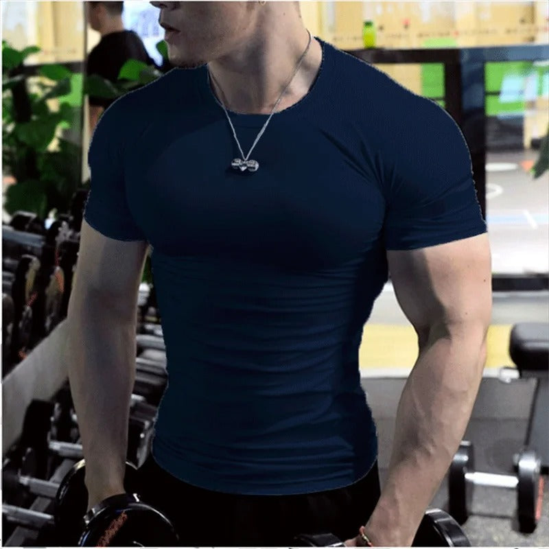 White compression t-shirt