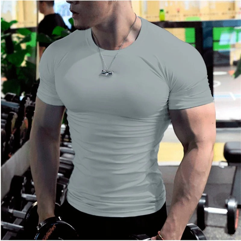 White compression t-shirt
