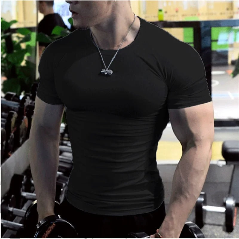White compression t-shirt