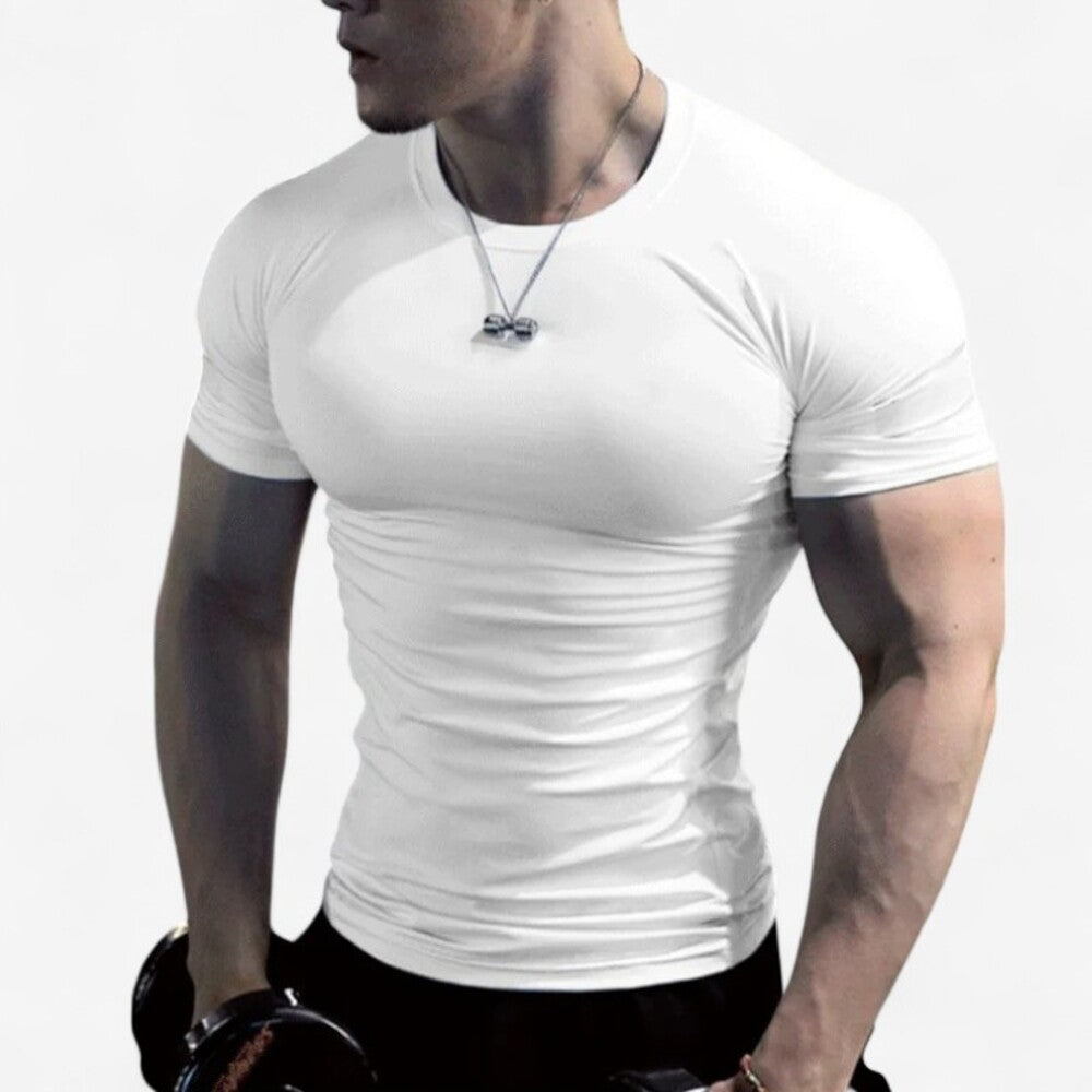 White compression t-shirt